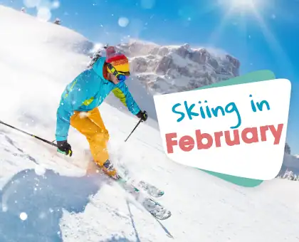 Skiing in February